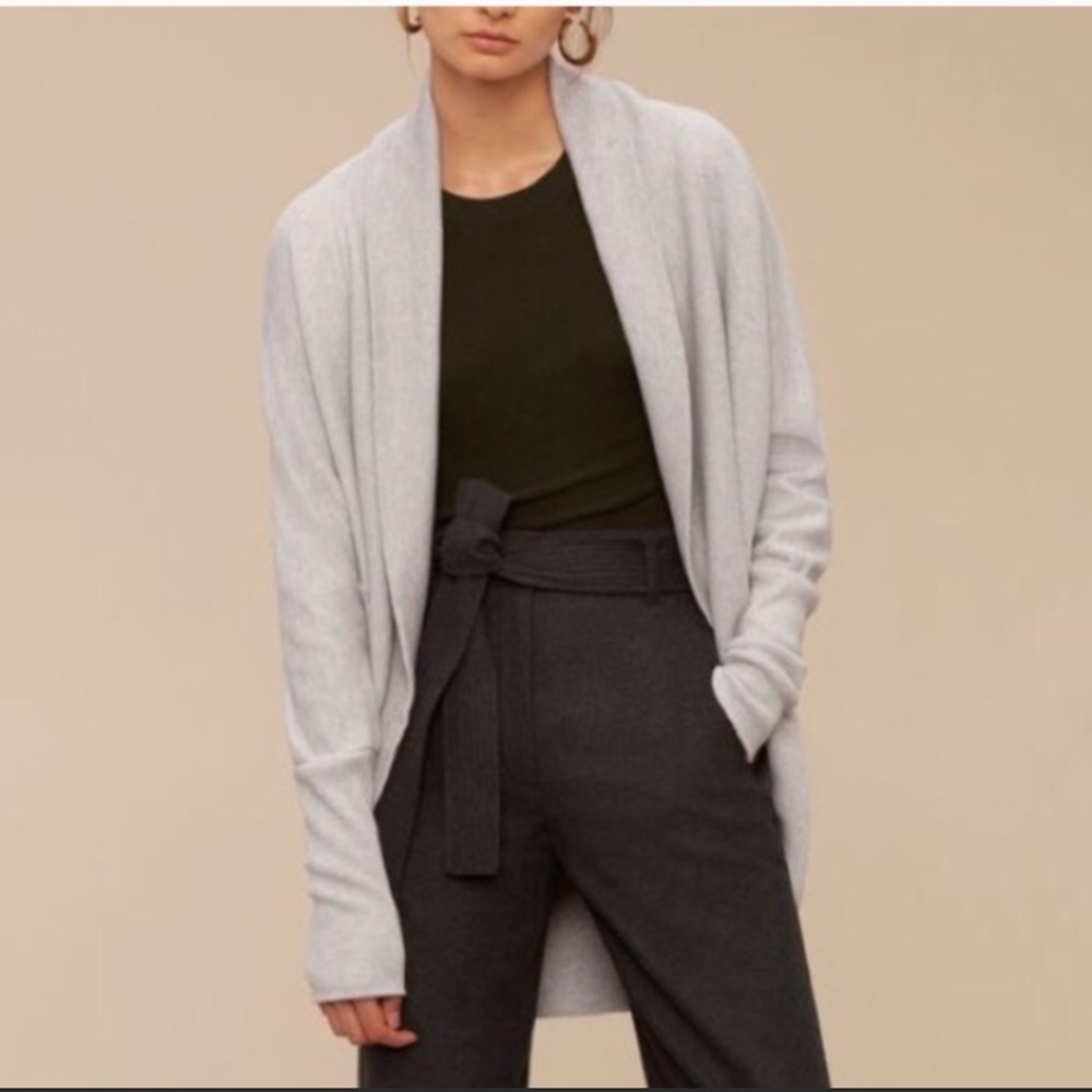 Wilfred | Light Grey Diderot Cocoon Sweater